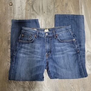 Lucky Brand straight/wide leg cropped short inseam  jeans size 31